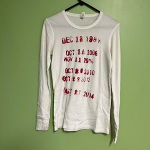 Taylor Swift 1989 Stamped Long Sleeve Shirt